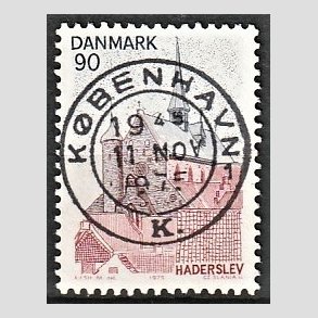 FRIM�RKER DANMARK | 1975 - AFA 598 - S�nderjylland - 90 �re r�d/brun/m�rkbl� - Pragt Stemplet K�benhavn