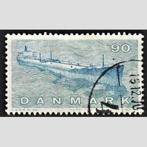 FRIMRKER DANMARK | 1970 - AFA 506 - Dansk Skibsfart - 90 re blgrn/bl - Alm. god gennemsnitskvalitet - Stemplet (Photo eksempel)