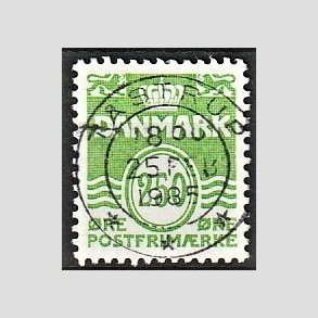 FRIM�RKER DANMARK | 1985 - AFA 819 - B�lgelinie - 250 �re lysgr�n - Pragt Stemplet