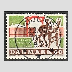 FRIM�RKER DANMARK | 1970 - AFA 497 - J�gersborg Dyrehave - 60 �re flerfarvet - Pragt Stemplet
