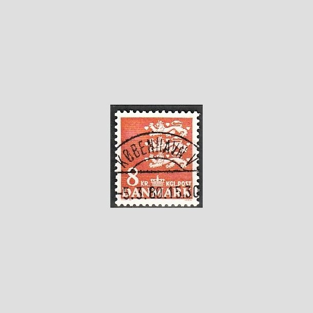 FRIMRKER DANMARK | 1979 - AFA 681 - Rigsvben 8 Kr. orange - Pragt Stemplet