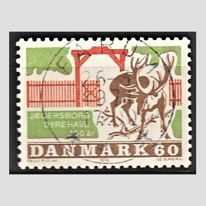FRIM�RKER DANMARK | 1970 - AFA 497 - J�gersborg Dyrehave - 60 �re flerfarvet - Pragt Stemplet