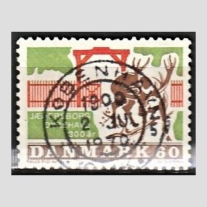 FRIM�RKER DANMARK | 1970 - AFA 497 - J�gersborg Dyrehave - 60 �re flerfarvet - Pragt Stemplet
