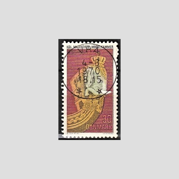 FRIMRKER DANMARK | 1970 - AFA 498 - Orlogsmuseet 300 r - 30 re flerfarvet - Pragt Stemplet Vr