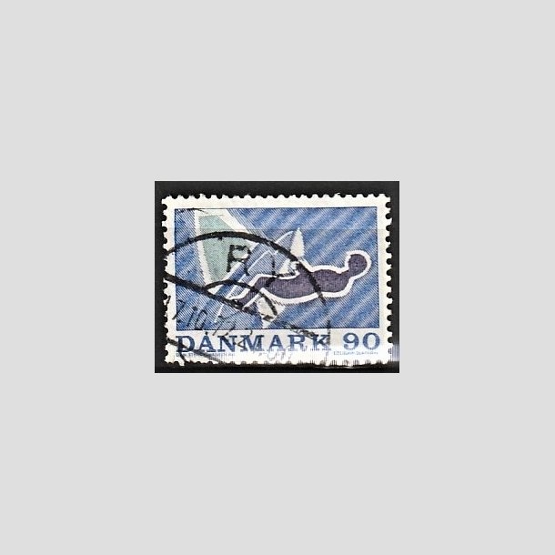 FRIMRKER DANMARK | 1971 - AFA 519 - Sportsudgave - 90 re bl/brunviolet/grn - Lux Stemplet