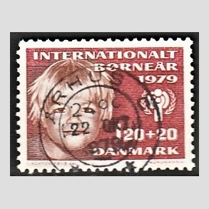 FRIMRKER DANMARK | 1979 - AFA 671 - Brner - 120 + 20 re rd/rdbrun - Pragt Stemplet