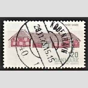 FRIM�RKER DANMARK | 1972 - AFA 541 - Dansk bygningskunst - 120 �re gr�n/brun/brunr�d - Pragt Stemplet