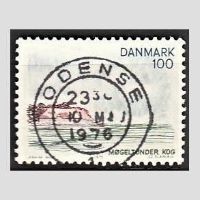 FRIM�RKER DANMARK | 1975 - AFA 599 - S�nderjylland - 100 �re flerfarvet - Pragt Stemplet