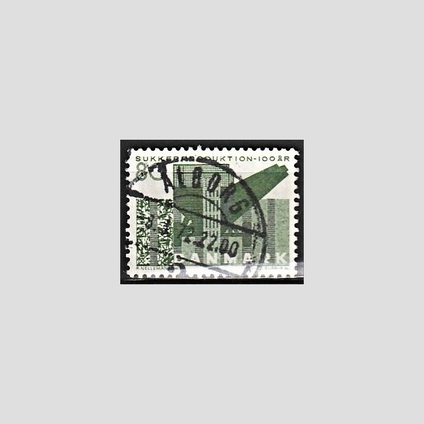 FRIMRKER DANMARK | 1971 - AFA 521 - Sukkerproduktion - 80 re grn - Lux Stemplet