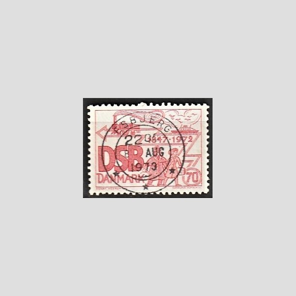 FRIMRKER DANMARK | 1972 - AFA 525 - D.S.B 125 r - 70 re rd - Pragt Stemplet