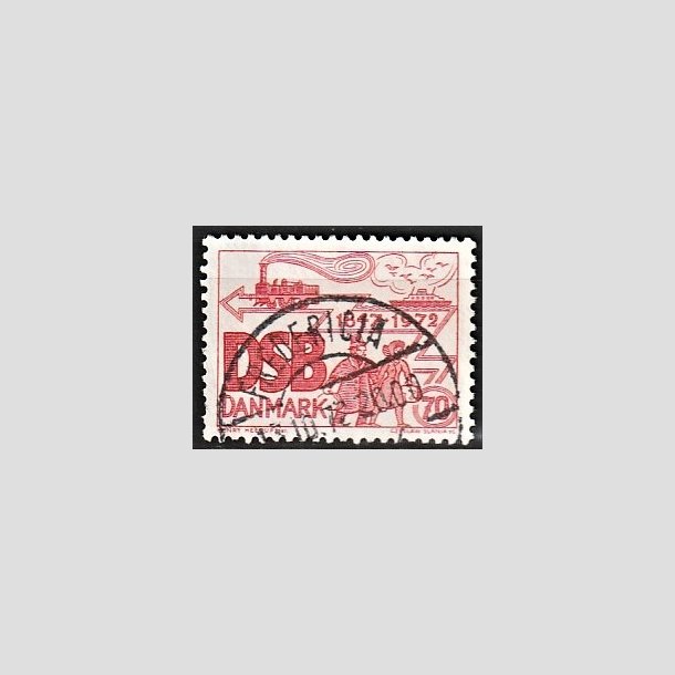 FRIMRKER DANMARK | 1972 - AFA 525 - D.S.B 125 r - 70 re rd - Pragt Stemplet Fredericia