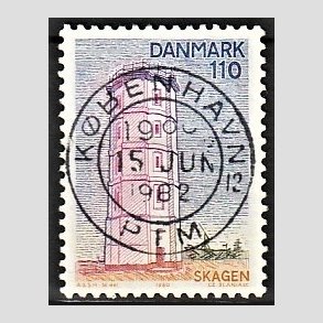 FRIM�RKER DANMARK | 1980 - AFA 701 - Nord for Limfjorden - 110 �re flerfarvet - Pragt Stemplet K�benhavn