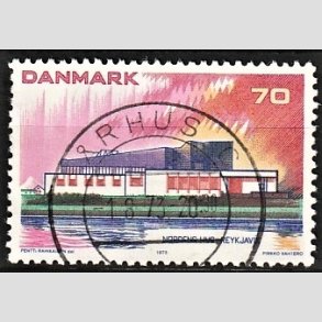 FRIM�RKER DANMARK | 1973 - AFA 547 - Nordens hus. - 70 �re flerfarvet - Pragt Stemplet