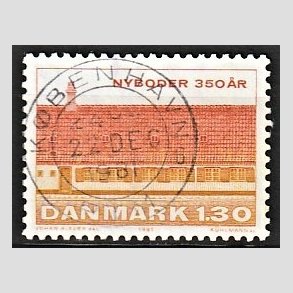 FRIM�RKER DANMARK | 1981 - AFA 725 - Nyboder 350 �r - 1,30 Kr. flerfarvet - Pragt Stemplet