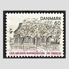 FRIMRKER DANMARK | 1974 - AFA 567 - Landsdelsserie Fyn - 60 re flerfarvet - Alm. god gennemsnitskvalitet - Stemplet (Photo eksempel)