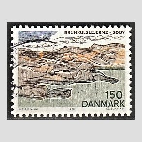 FRIMRKER DANMARK | 1978 - AFA 662 - Midtjylland - 150 re flerfarvet - Alm. god gennemsnitskvalitet - Stemplet (Photo eksempel)