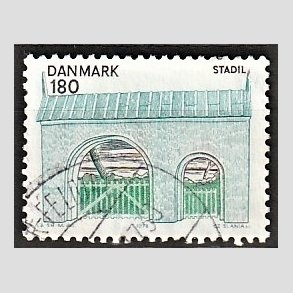 FRIMRKER DANMARK | 1978 - AFA 663 - Midtjylland - 180 re flerfarvet - Alm. god gennemsnitskvalitet - Stemplet (Photo eksempel)