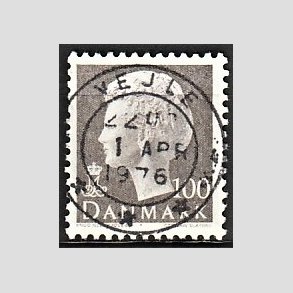 FRIMRKER DANMARK | 1975 - AFA 585 - Dronning Margrethe - 100 re gr - Pragt Stemplet Vejle