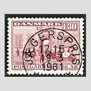 FRIMRKER DANMARK | 1980 - AFA 693 - Postgrden Kbenhavn - 1,30 Kr. rd - Pragt Stemplet Jgerspris