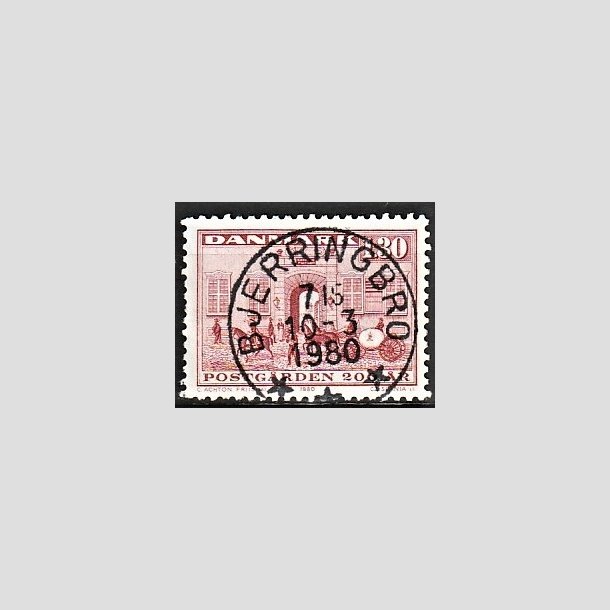 FRIMRKER DANMARK | 1980 - AFA 693 - Postgrden Kbenhavn - 1,30 Kr. rd - Pragt Stemplet