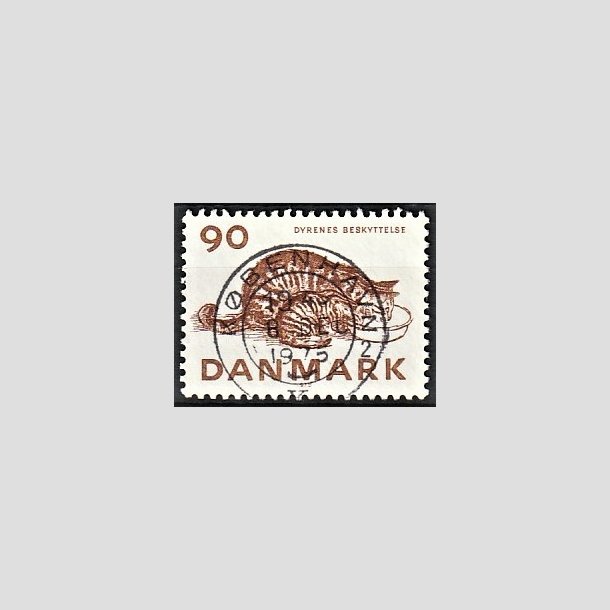 FRIMRKER DANMARK | 1975 - AFA 605 - Dyrenes Beskyttelse 100 r. - Pragt Stemplet