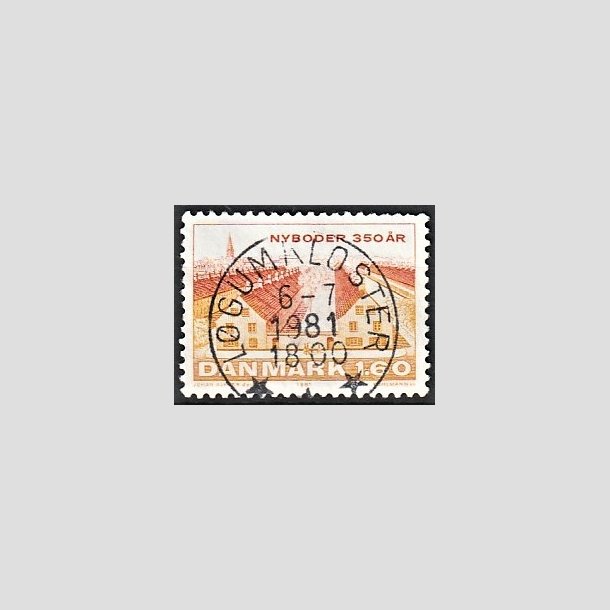 FRIMRKER DANMARK | 1981 - AFA 726 - Nyboder 350 r - 1,60 Kr. flerfarvet - Pragt Stemplet