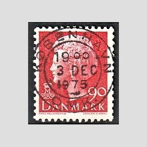 FRIMRKER DANMARK | 1974 - AFA 574 - Dronning Margrethe - 90 re rd - Pragt Stemplet Kbenhavn