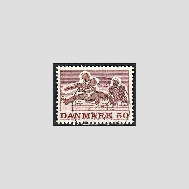 FRIMRKER DANMARK | 1971 - AFA 517 - Sportsudgave - 50 re rd/rdbrun - Lux Stemplet