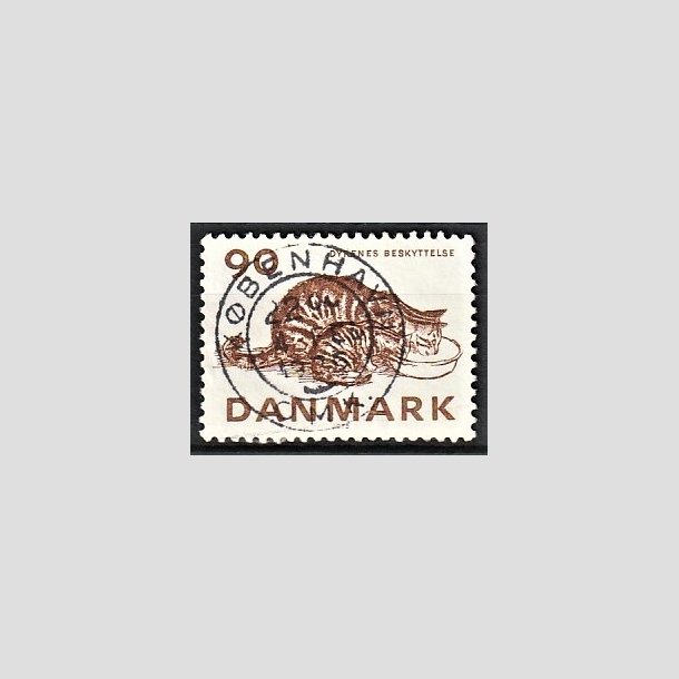 FRIMRKER DANMARK | 1975 - AFA 605 - Dyrenes Beskyttelse 100 r. - Pragt Stemplet Kbenhavn