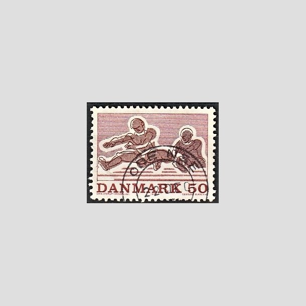 FRIMRKER DANMARK | 1971 - AFA 517 - Sportsudgave - 50 re rd/rdbrun - Lux Stemplet