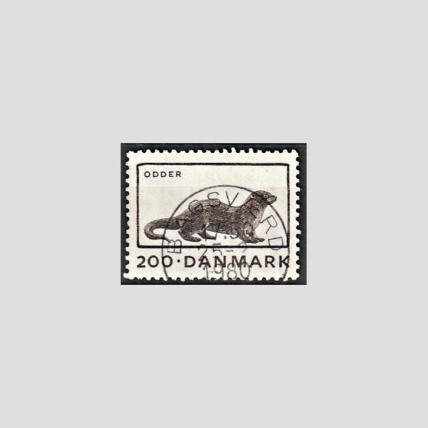 FRIMRKER DANMARK | 1975 - AFA 604 - Truede dyr - 200 re brun - Pragt Stemplet