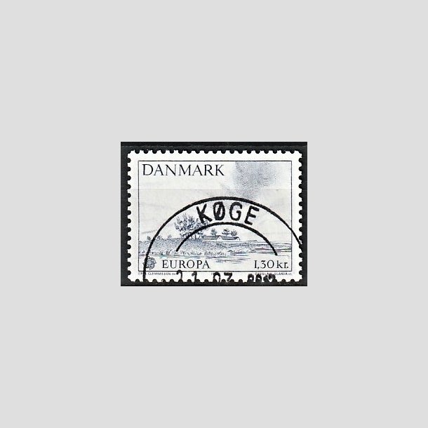 FRIMRKER DANMARK | 1977 - AFA 636 - Europamrke 1,30 Kr. bl - Pragt Stemplet 