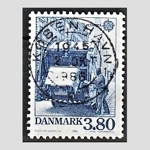 FRIM�RKER DANMARK | 1986 - AFA 871 - Europam�rker Natur- og milj� - 3,80 Kr. bl� - Pragt Stemplet