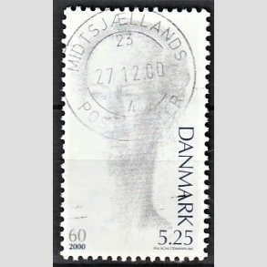 FRIMRKER DANMARK | 2000 - AFA 1240 - Droning Margrethe 60 r - 5,25 Kr. bl/gr - Pragt Stemplet