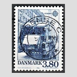 FRIM�RKER DANMARK | 1986 - AFA 871 - Europam�rker Natur- og milj� - 3,80 Kr. bl� - Pragt Stemplet Odense C