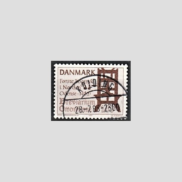 FRIMRKER DANMARK | 1982 - AFA 760 - Bogtryk 500 r. - 1,80 Kr. brun - Lux Stemplet