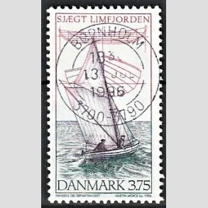 FRIM�RKER DANMARK | 1996 - AFA 1120 - Danske tr�joller - 3,75 Kr. flerfarvet - Pragt Stemplet