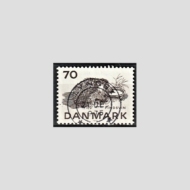 FRIMRKER DANMARK | 1975 - AFA 602 - Truede dyr - 70 re brun - Pragt Stemplet