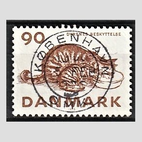 FRIM�RKER DANMARK | 1975 - AFA 605 - Dyrenes Beskyttelse 100 �r. - Pragt Stemplet K�benhavn