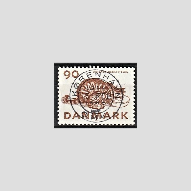 FRIMRKER DANMARK | 1975 - AFA 605 - Dyrenes Beskyttelse 100 r. - Pragt Stemplet Kbenhavn