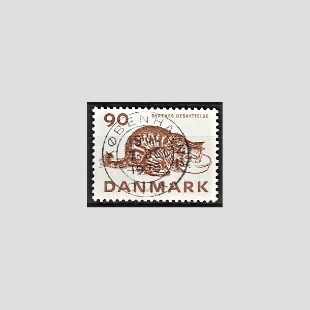 FRIMRKER DANMARK | 1975 - AFA 605 - Dyrenes Beskyttelse 100 r. - Pragt Stemplet