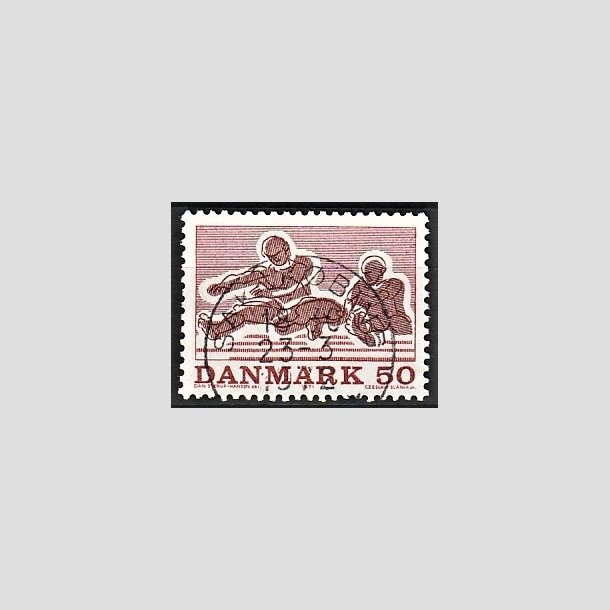 FRIMRKER DANMARK | 1971 - AFA 517 - Sportsudgave - 50 re rd/rdbrun - Lux Stemplet