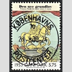 FRIMRKER DANMARK | 2000 - AFA 1258 - 1900 tallet serie 3 - 5,75 Kr. flerfarvet - Pragt Stemplet