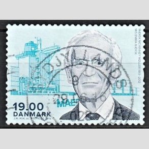 FRIM�RKER DANMARK | 2016 - AFA 1853 - Store danskere - 19,00 Kr. M�rsk McKenney M�ller - Pragt Stemplet