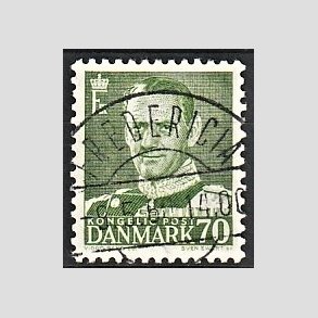 FRIMRKER DANMARK | 1950 - AFA 324 - Fr. IX 70 re mrkgrn - Lux Stemplet