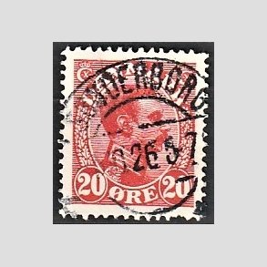 FRIMRKER DANMARK | 1925-26 - AFA 147 - Chr. X 20 re rd - Lux Stemplet