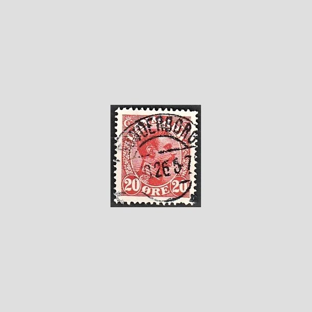 FRIMRKER DANMARK | 1925-26 - AFA 147 - Chr. X 20 re rd - Lux Stemplet