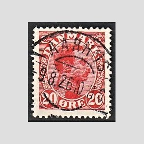 FRIMRKER DANMARK | 1925-26 - AFA 147 - Chr. X 20 re rd - Lux Stemplet