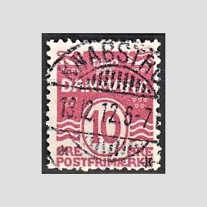 FRIM�RKER DANMARK | 1912 - AFA 65 - B�lgelinie 10 �re karminrosa - Lux Stemplet 