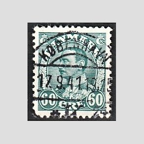 FRIMRKER DANMARK | 1934 - AFA 210 - Chr. X 60 re blgrn - Lux Stemplet 